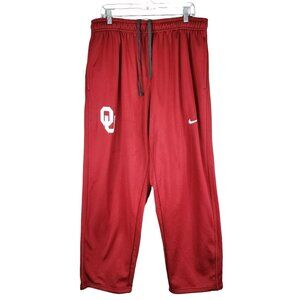 Mens Red Nike Therma-Fit Sweatpants Oklahoma Sooners Polyester Athletic Size XXL